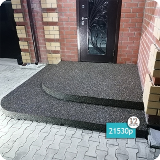 Крыльцо из каменного ковра