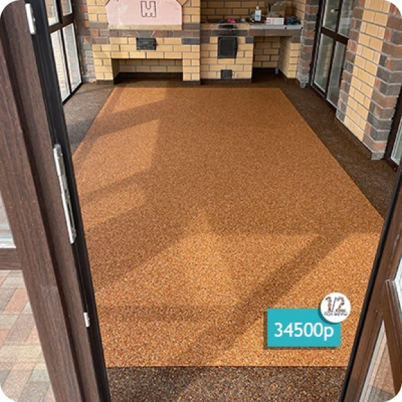 Полы из каменного ковра